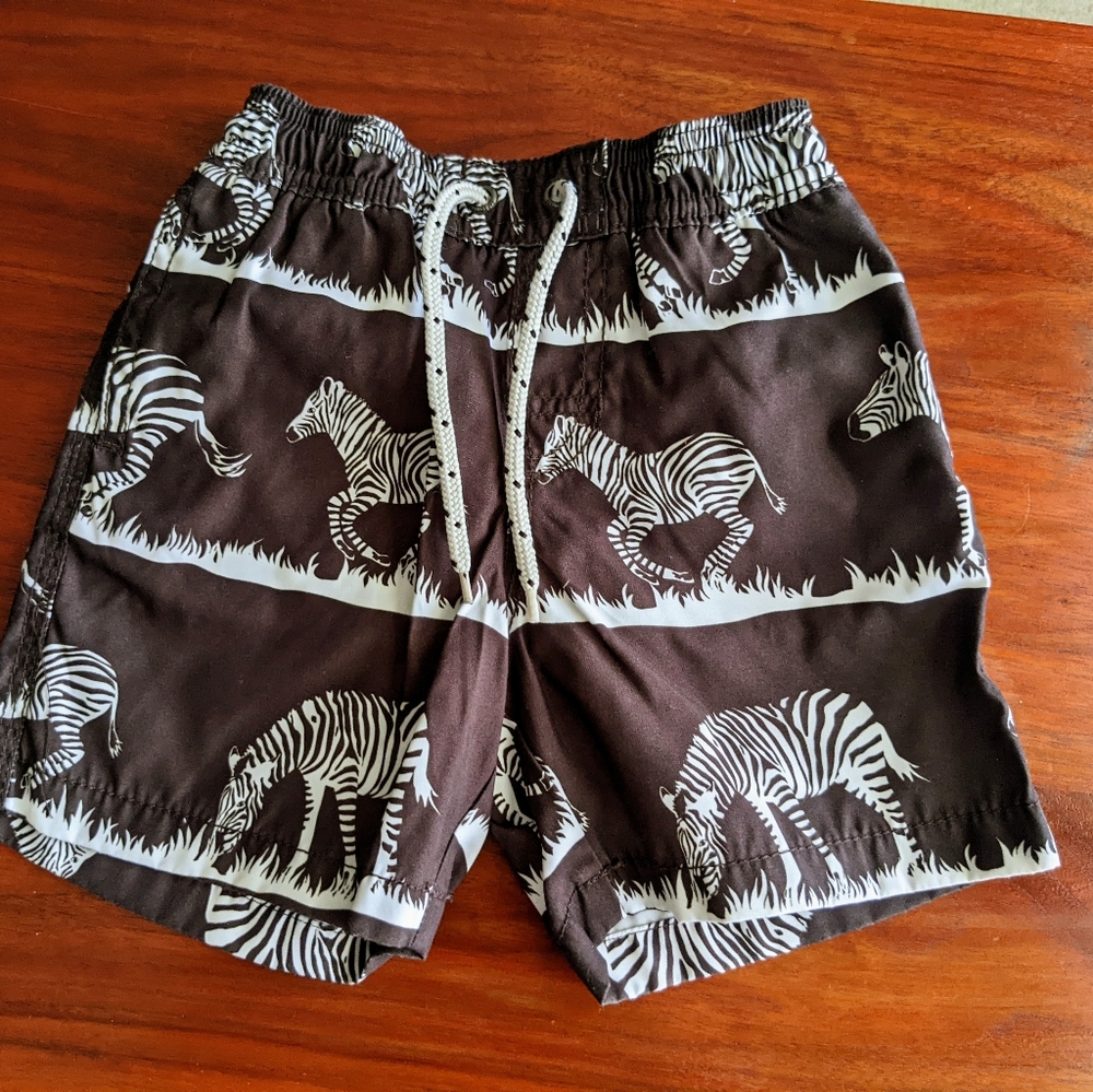 GAP Zebra Swim Trunks Toddler 12-18 months